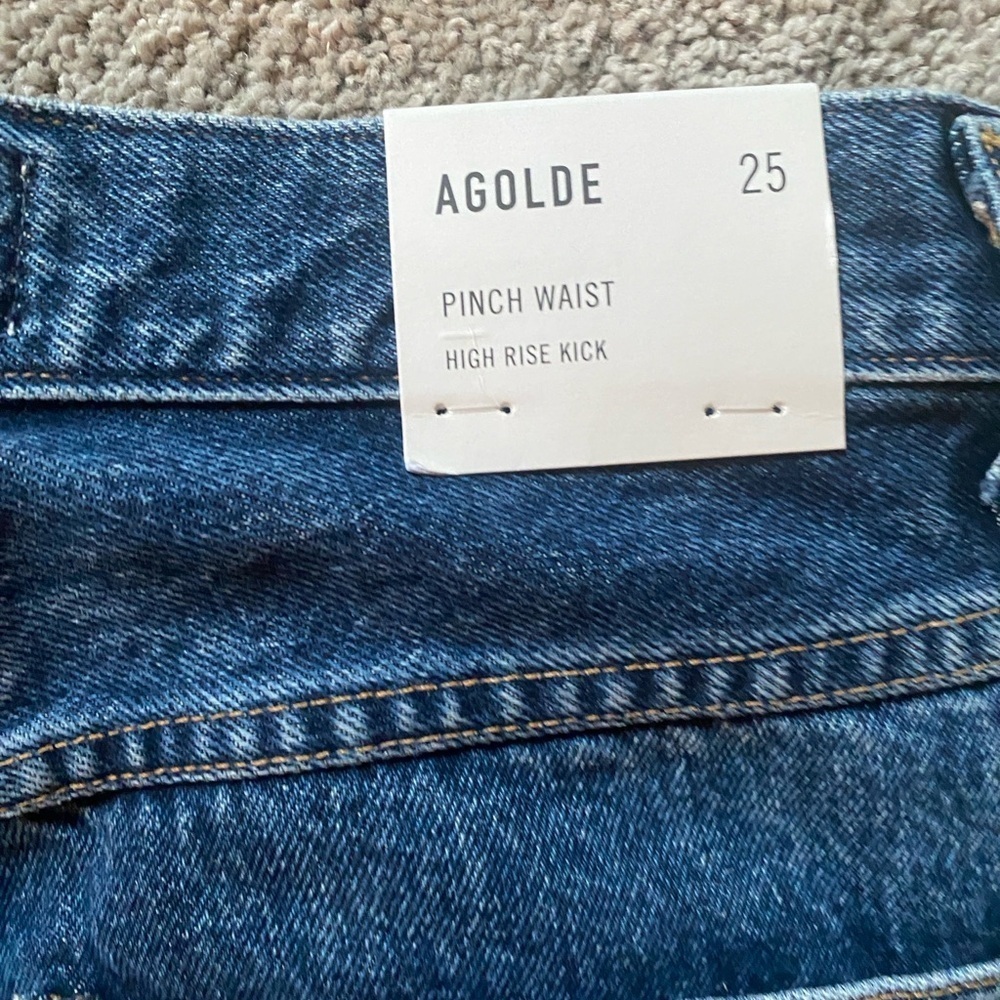 🆕 AGOLDE Pinch Waist High Rise Kick Jeans - Picture 7 of 7
